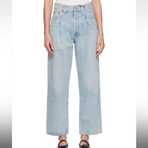 AGOLDE Blue Fold Waistband Jeans